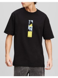 karl lagerfeld jeans klj relax repeated karl tee a3m17036-999 black