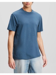 karl lagerfeld jeans klj reg rubber patch tee a3m17003-1yu indigo