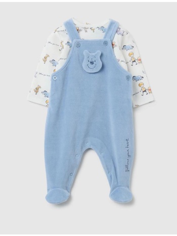 ovs set t-shirt + overall 2445527-soft chambray multi