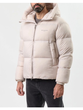 armani exchange down jacket xm001115af16589-u1013 biege σε προσφορά