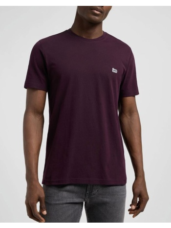 lee ss patch logo tee 112370738-deep wine redwine σε προσφορά