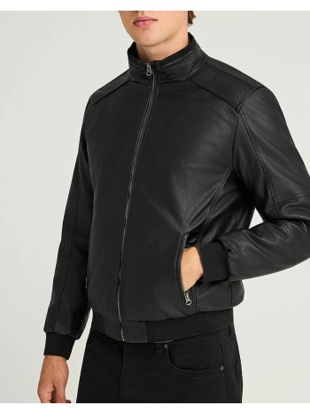 funky buddha ανδρικό τζάκετ casual fbm012-068-01-black black