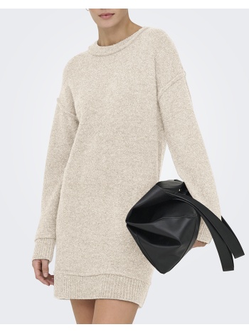 only onlhazel life ls o-neck dress bf knt 15358599-whitecap σε προσφορά
