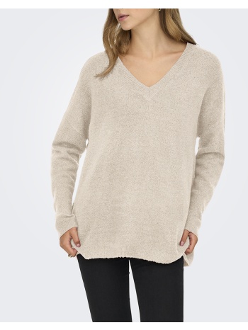 only onltalio ls long v-neck bf knt 15359335-whitecap σε προσφορά