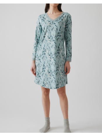 minerva νυχτ.γυν.v/lace naturally w26 90-52643-323 turquoise