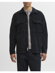 jack&jones jprbluwill corduroy l/s overshirt sn 12282350-volcanic ashcheck jetblack