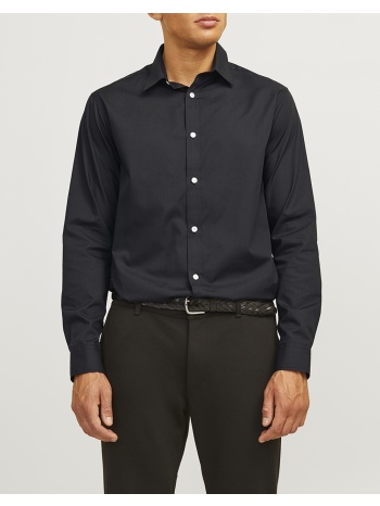 jj rebell jrebgavin solid shirt ls noos 12267557-black black