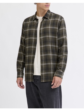 jj rebel jrebtrack check shirt ls 12285186-forest σε προσφορά
