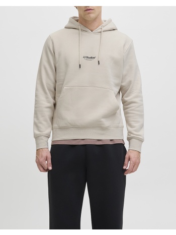 jack&jones jjesoho sweat hood noos 12278789-moonbeam cream