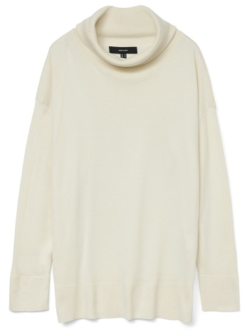 vero moda vmsilje ls cowl neck pullover 10332486-birch cream σε προσφορά