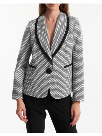 fibes σακακι 01-6135-black mixed