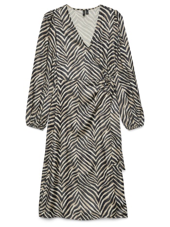 vero moda vmvina sonya ls calf wrap dress wvn ga σε προσφορά