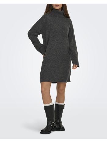 only onlhouston ls dress rollneck knt 15353195-dark grey σε προσφορά