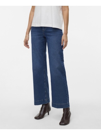 vero moda vmkayla hr wide jeans vi3474 10338087-dark blue σε προσφορά