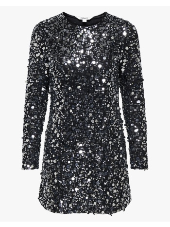 only onlanika catina ls sequins dress wvn 15358384-silver σε προσφορά