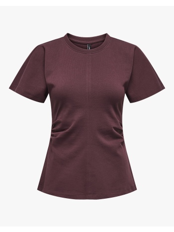 only onlmarie s/s ruching top jrs noos 15365258-decadent σε προσφορά