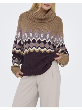 only onlrock ls jq rollneck knt 15358494-toasted σε προσφορά