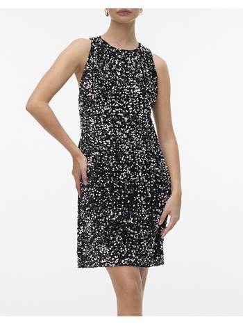 vero moda vmbella sl o-neck short sq dress jrs ga σε προσφορά