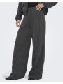 only onlsiga life hw hb rhine wide pant tlr 15357654-dark grey melangepinestripew.rhinestone darkgra