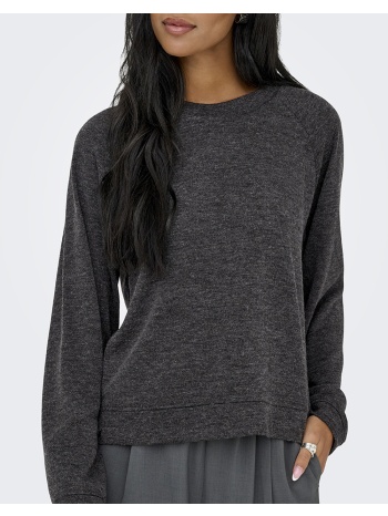 only onlkaya life l/s top jrs 15364781-dark grey melange σε προσφορά
