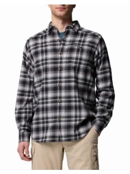 columbia ανδρικό πουκάμισο cornell woods™ flannel long sleeve shirt cd04-1617951-009 jetblack