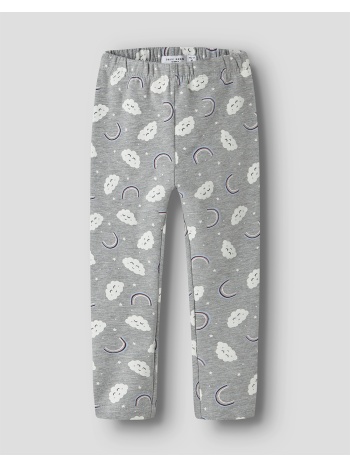 name it nmfdavina aop swe legging bru 13234445-grey melange σε προσφορά