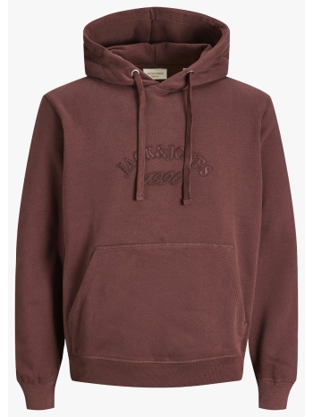 jack&jones jorbleecker branding sweat hood bf 12285796-deep σε προσφορά