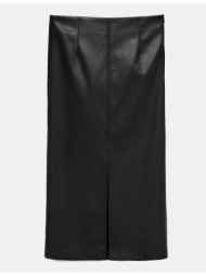 vero moda vmolivelippa hw coated 7/8 skirt 10335866-black black