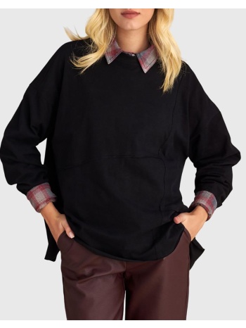 attrattivo μπλουζα 100βαμβακι 9921814-mayro black σε προσφορά