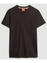 superdry d1 ovin essential logo emb tee μπλουζα ανδρικο m1011245a-q29 darkbrown