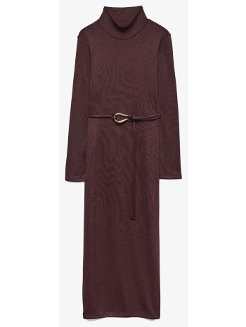 vero moda vmlouisa ls high neck 7/8 dress jrs ga σε προσφορά