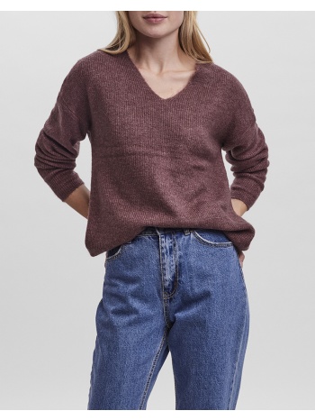 vero moda vmcrewlefile ls v-neck blouse noos 10233357-rose σε προσφορά