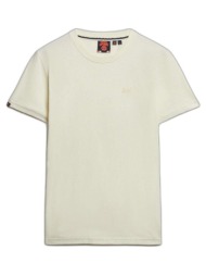 superdry d1 ovin essential logo emb tee μπλουζα ανδρικο m1011245a-71d offwhite