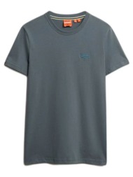 superdry d1 ovin essential logo emb tee μπλουζα ανδρικο m1011245a-9vc indigo