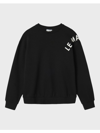 name it nkfodika ls rlx sweat bru bf 13247274-black black σε προσφορά