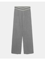 vero moda vmgold nw contrast loose pant 10337637-medium grey melangew.birch lightgray