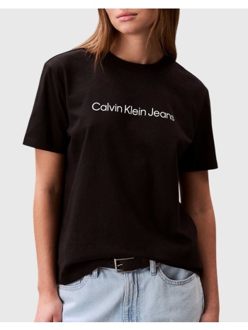 calvin klein jeans a- inst logo classic tee ss