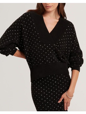 ted baker aliisee v neck hot fix jumper 281283-black black σε προσφορά