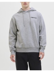 jjrebel jrebzack sweat hood noos 12279446-light grey melange lightgray