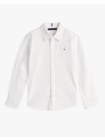 tommy hilfiger solid stretch poplin shirt l/s
