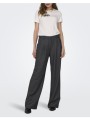 only onlhattie hw pleat str pant tlr noos 15304707-dark grey melange darkgray