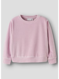 name it nmfveloa ls velvet short top 13235117-keepsake lilac lightpink