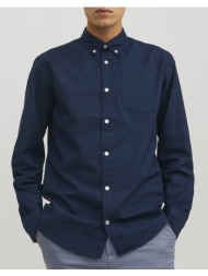 jack&jones jjeoxford shirt ls noos 12182486-navy blazerslimfit navyblue