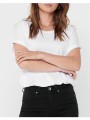 only onlmoster s/s o-neck top noos jrs 15106662-white white