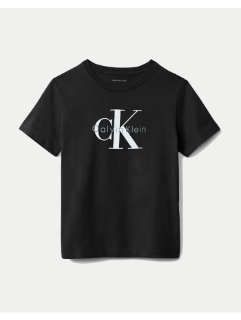 calvin klein ck monogram ss t-shirt iu0iu00715-8y-16y-beh