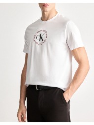 calvin klein jeans ss 30s whsl ck word circle graph lv14re816g-yaa white