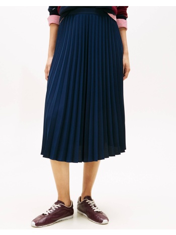tommy hilfiger fluid pleated pull on midi skirt