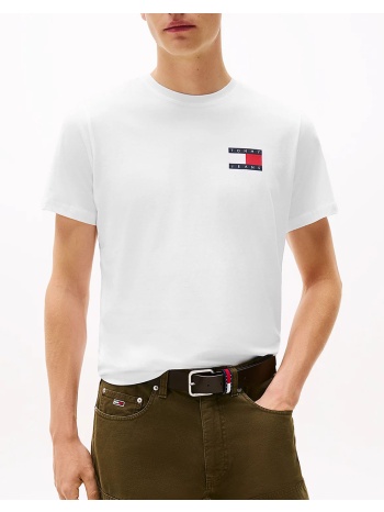 tommy jeans tjm slim essential flag tee ext dm0dm20740-ybr