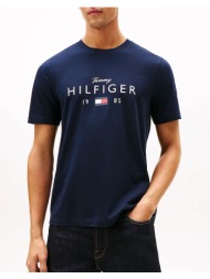 tommy hilfiger brand love big hilfiger tee mw0mw41455-dw5 darkblue