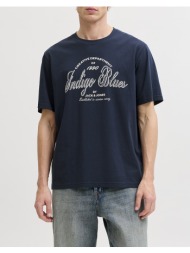 jack&jones jjedenver graphic tee ss o-neck sn 12291213-navy blazer navyblue